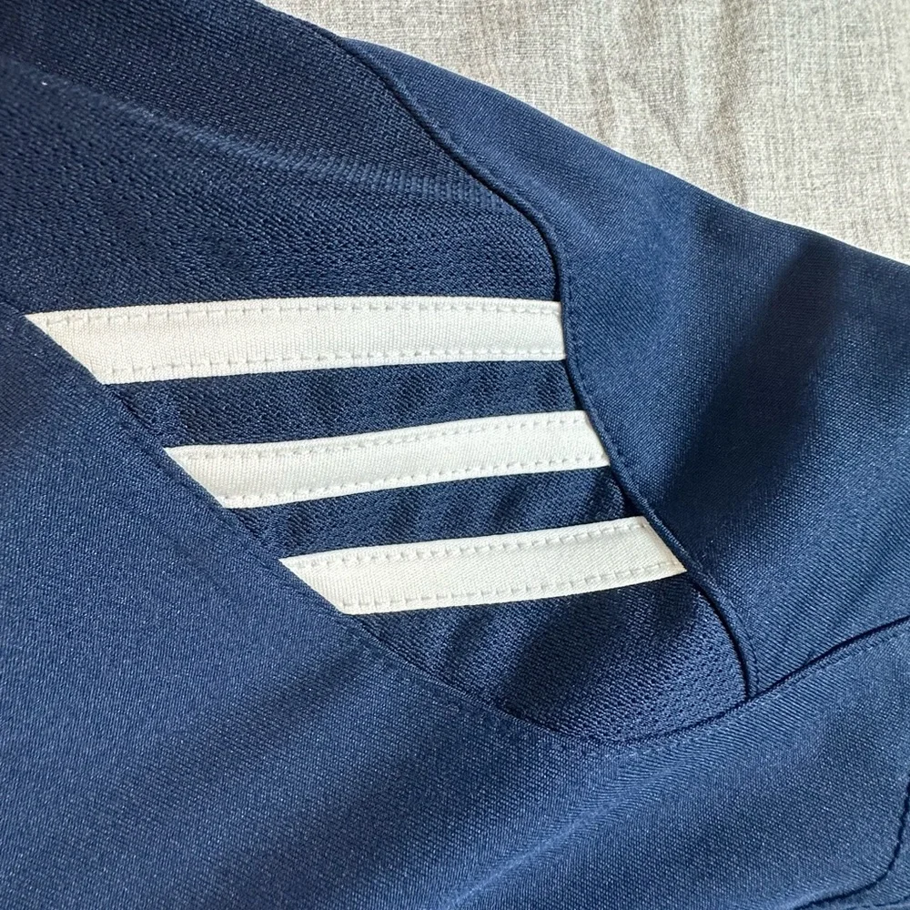 Adidas Dark Blue and White Notre Dame Men's Active Polo Shirt - Picture 7 of 12